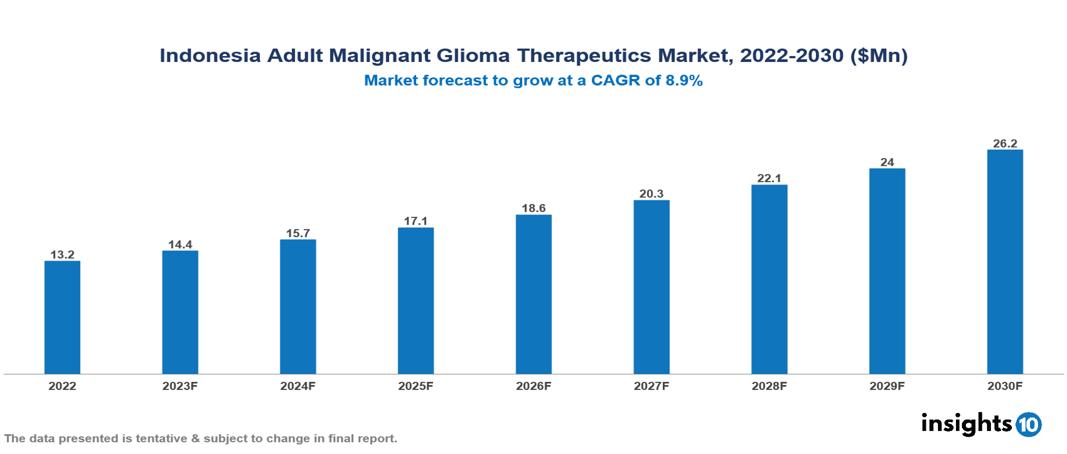 Indonesia Adult Malignant Glioma Therapeutics Market Report 2022 to 2030